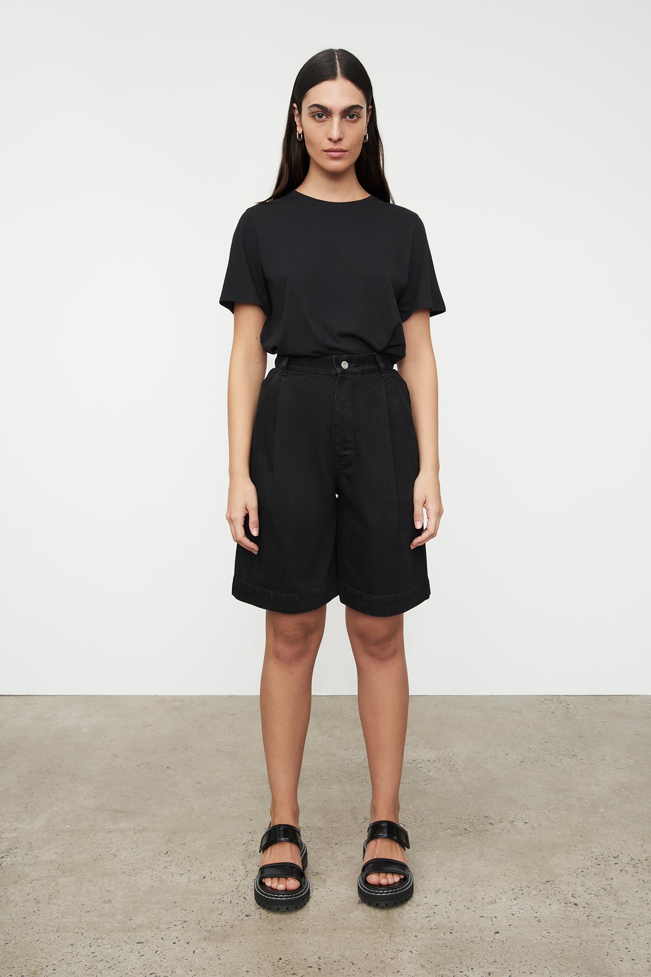 Journey Shorts | Kowtow  | Black Denim