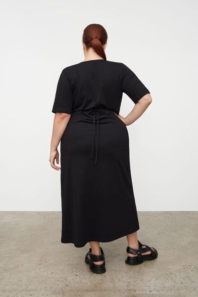 Crossover Dress | Kowtow | Black