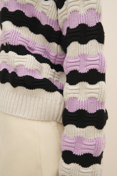 Memphis Jumper | Kowtow | Lilac Stripe