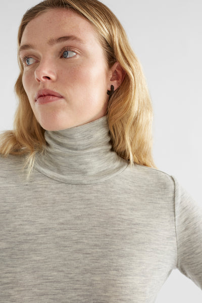 MERINO LONG SLEEVE SKIVVY | Elk The Label | GREY