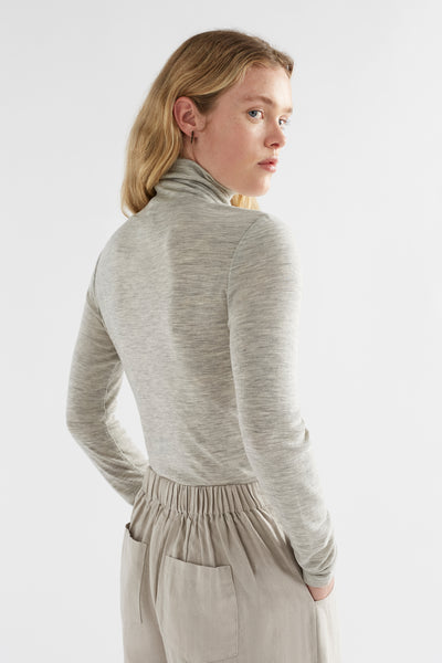 MERINO LONG SLEEVE SKIVVY | Elk The Label | GREY