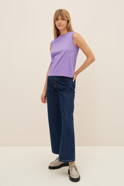 Singlet Top | Kowtow | Cool Violet