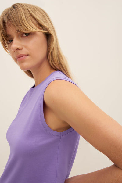 Singlet Top | Kowtow | Cool Violet