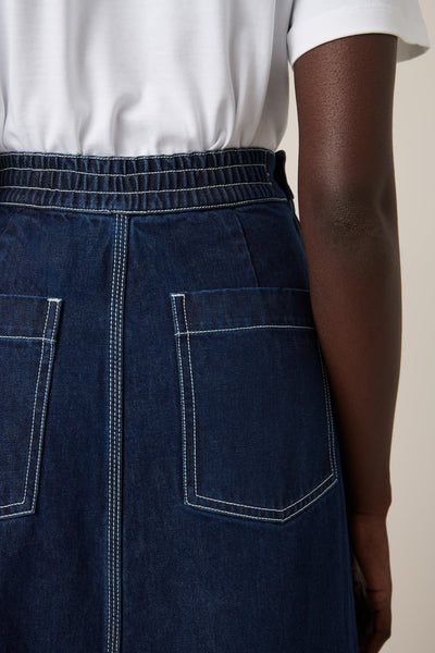 PIPER SKIRT | Kowtow  | Indigo Denim