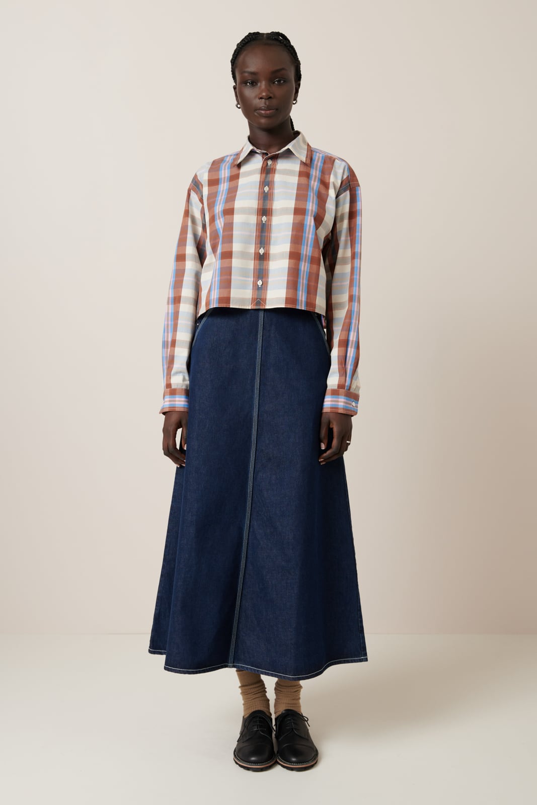 LAUREN SHIRT | Kowtow | Terra Check