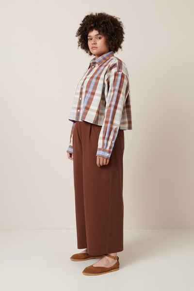 LAUREN SHIRT | Kowtow | Terra Check