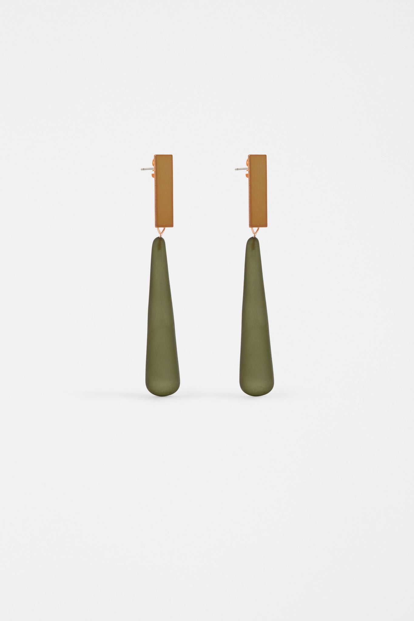 Arens Drop Earring - Dark Olive | Elk The Label – Run to the River