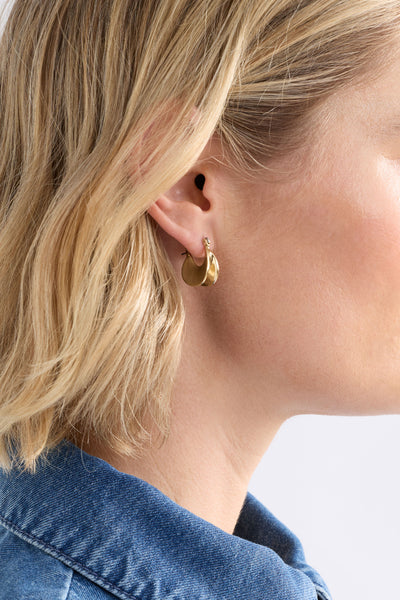 Apenn Small Hoop Earring - Gold | Elk The Label