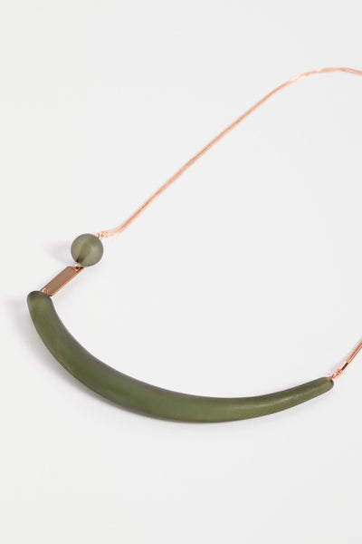 Arens Necklace - Dark Olive | Elk The Label
