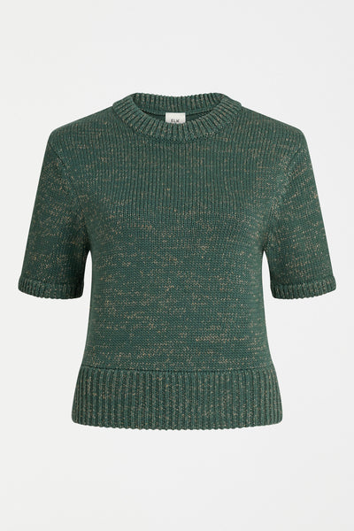 Luft Lurex Knit Top - Sage/Gold | Elk The Label