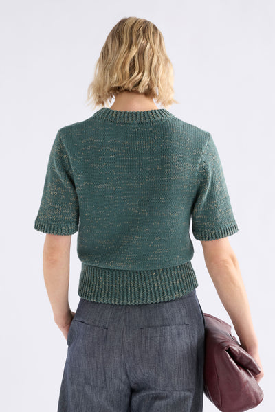 Luft Lurex Knit Top - Sage/Gold | Elk The Label