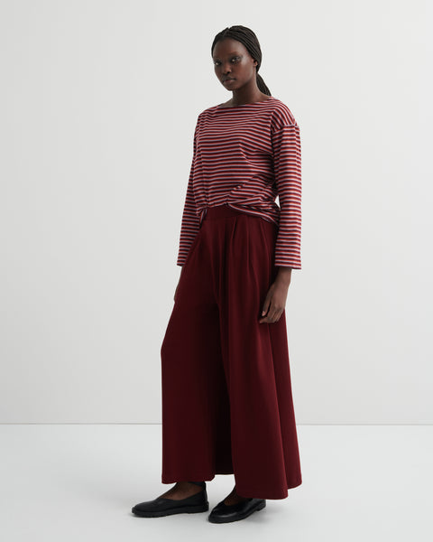 Drape Pant - Maroon | Kowtow