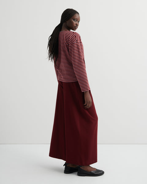 Drape Pant - Maroon | Kowtow