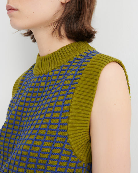 Grid Vest - Field | Kowtow