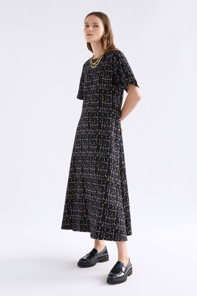 Mohr Long Dress - Black/Multi | Elk The Label