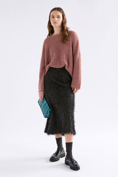 Agna Pattern Sweater - Rosewood | Elk The Label