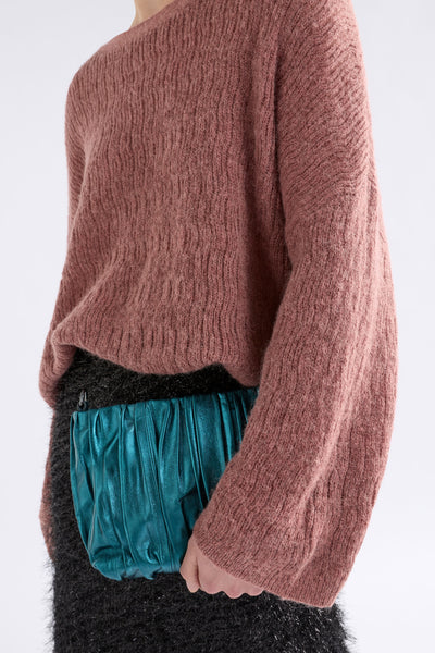 Agna Pattern Sweater - Rosewood | Elk The Label