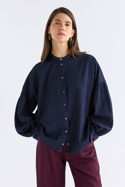 ALBEZ SHIRT - DARK BLUE DENIM | Elk The Label