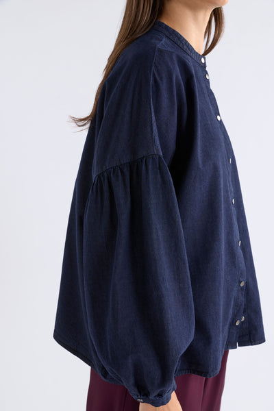 ALBEZ SHIRT - DARK BLUE DENIM | Elk The Label