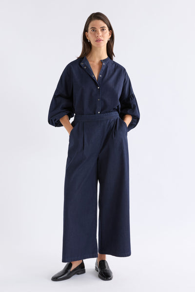 ALBEZ SHIRT - DARK BLUE DENIM | Elk The Label