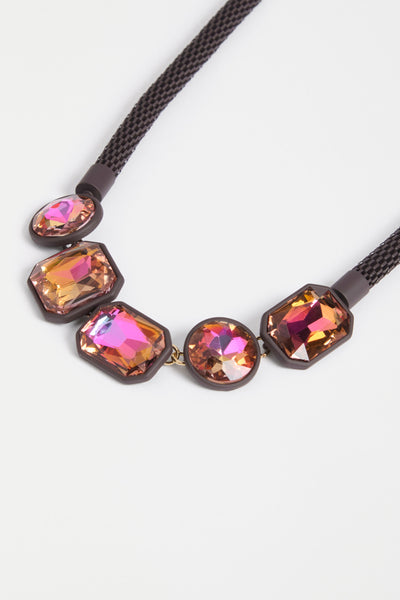JULE CHOKER NECKLACE - IRIDESCENT MAGENTA | Elk The Label