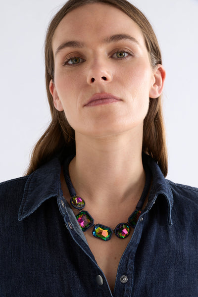 JULE CHOKER NECKLACE - IRIDESCENT MAGENTA | Elk The Label