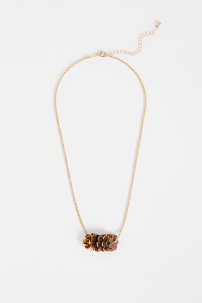 FLAKKRIN NECKLACE - TORTOISESHELL SPECKLE | Elk The Label