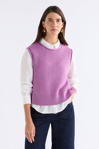 NAYA KNIT VEST - VIOLET | Elk The Label