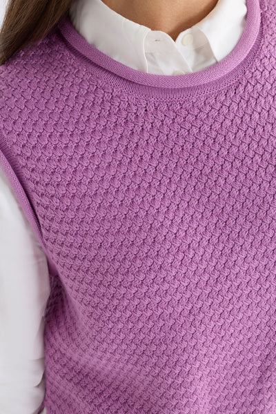 NAYA KNIT VEST - VIOLET | Elk The Label