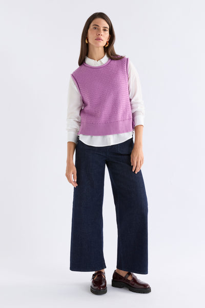 NAYA KNIT VEST - VIOLET | Elk The Label