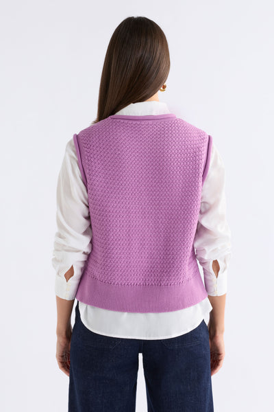 NAYA KNIT VEST - VIOLET | Elk The Label
