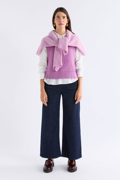 NAYA KNIT VEST - VIOLET | Elk The Label