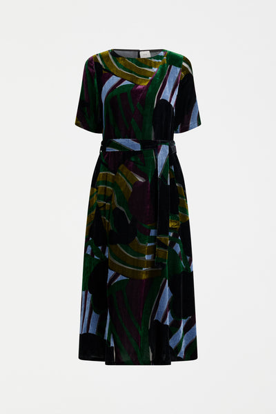 REIHEN DRESS - STRIBE BURNOUT | Elk The Label