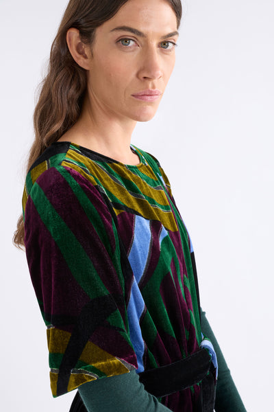 REIHEN DRESS - STRIBE BURNOUT | Elk The Label