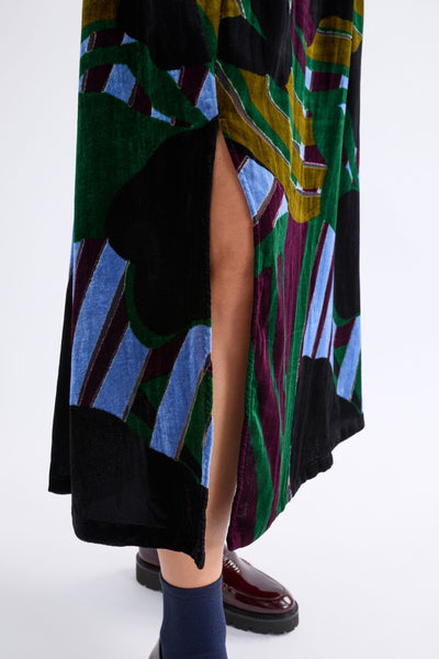 REIHEN DRESS - STRIBE BURNOUT | Elk The Label