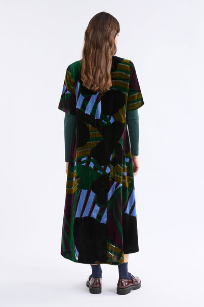 REIHEN DRESS - STRIBE BURNOUT | Elk The Label