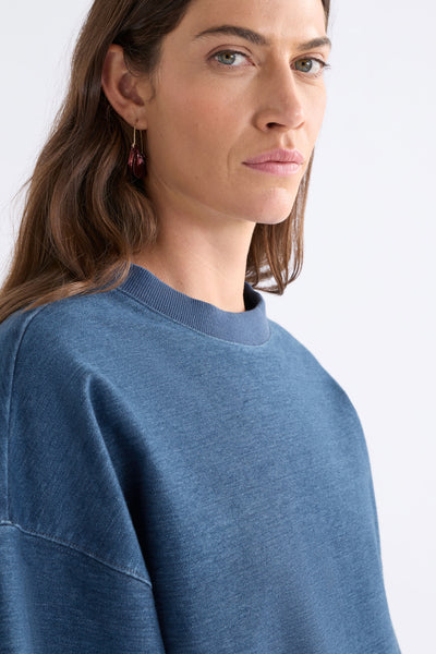 ENFELD TEE - MID BLUE WASH | Elk The Label