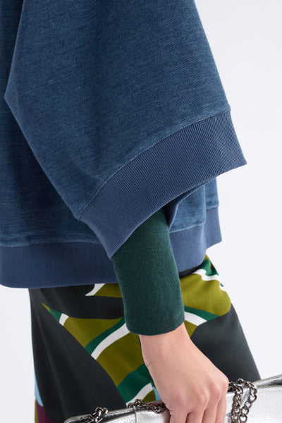 ENFELD TEE - MID BLUE WASH | Elk The Label