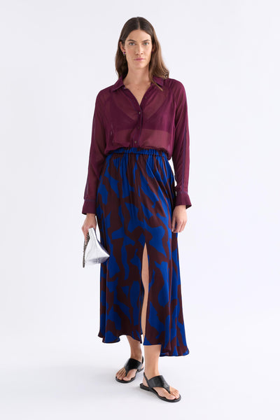 BESA SKIRT - VARR PRINT / SHIRAZ | Elk The Label