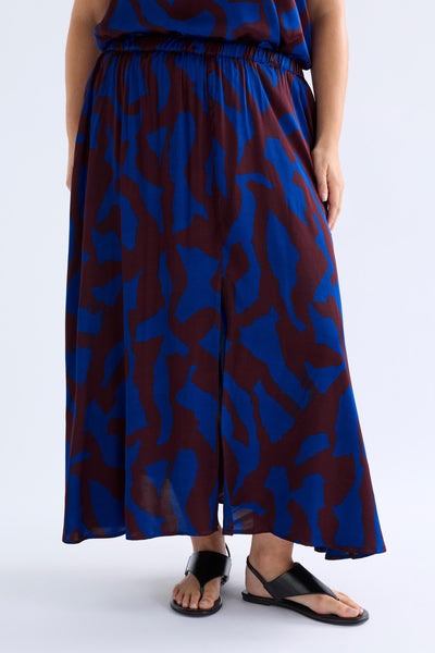 BESA SKIRT - VARR PRINT / SHIRAZ | Elk The Label