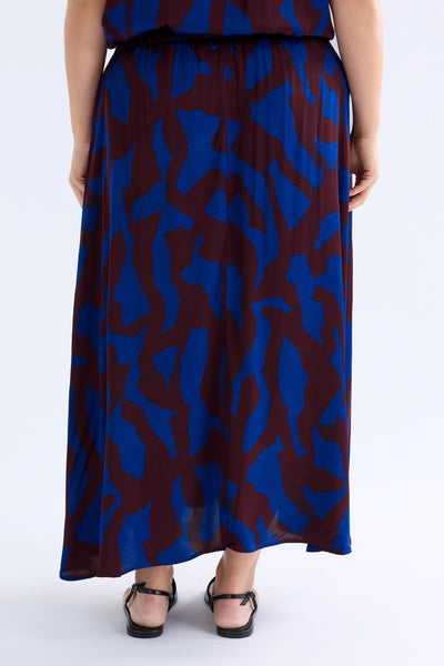 BESA SKIRT - VARR PRINT / SHIRAZ | Elk The Label