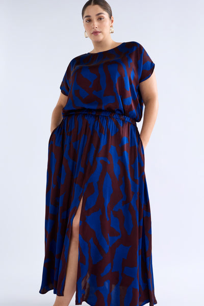 BESA SKIRT - VARR PRINT / SHIRAZ | Elk The Label