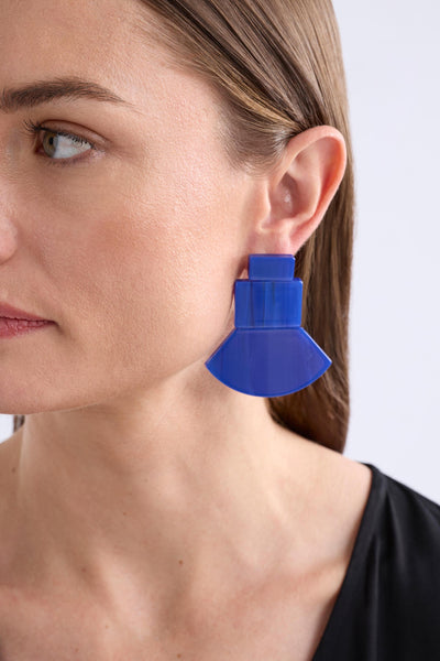 HELSIN DROP EARRING - COBALT | Elk The Label