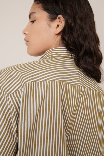 Wildflower Shirt - Treetop Stripe | Kowtow