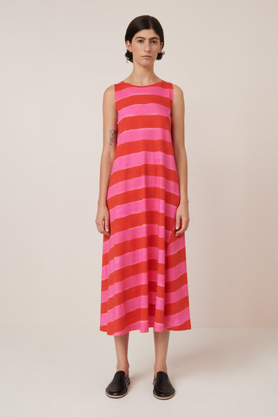 Tank Swing Dress - Painted Stripe | Kowtow