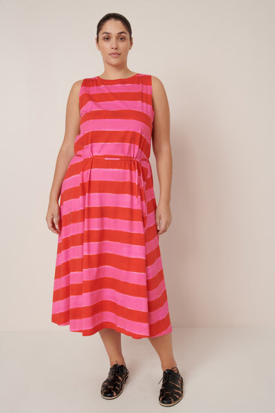 Tank Swing Dress - Painted Stripe | Kowtow