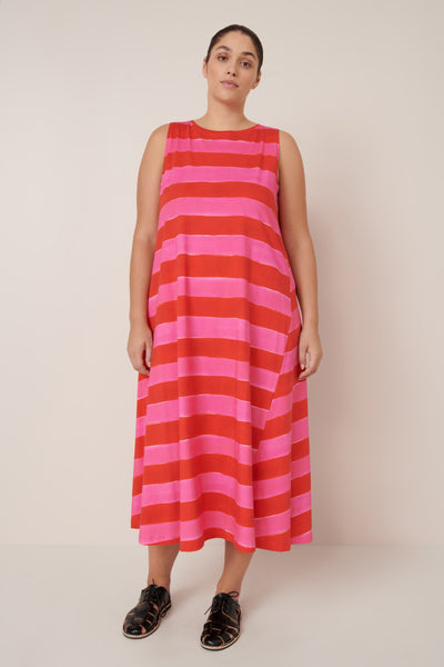 Tank Swing Dress - Painted Stripe | Kowtow