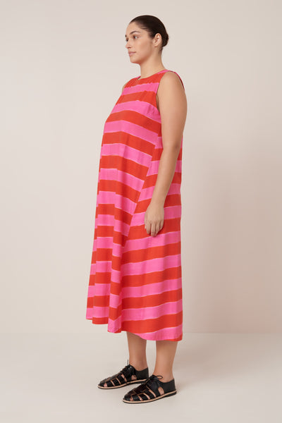 Tank Swing Dress - Painted Stripe | Kowtow