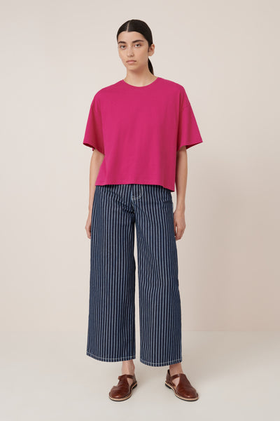 Light Boxy Tee - Magenta | Kowtow