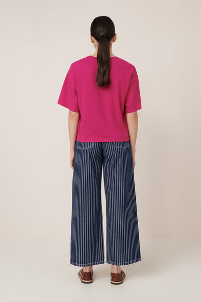 Light Boxy Tee - Magenta | Kowtow